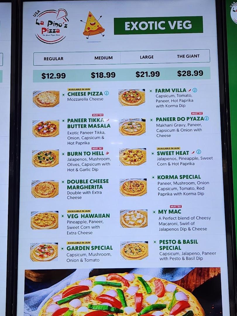 La Pino'z Pizza - Richmond TX | Veg & Indian Style Pizza