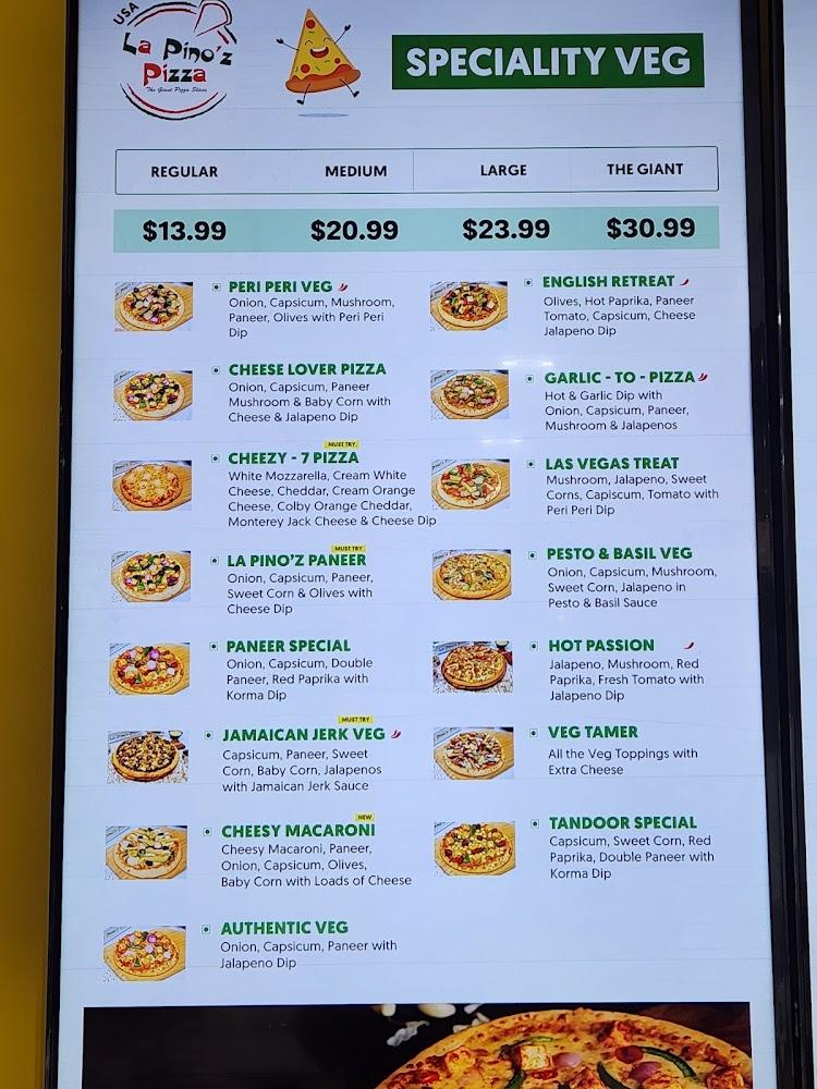La Pino'z Pizza - Richmond TX | Veg & Indian Style Pizza Menu image 2
